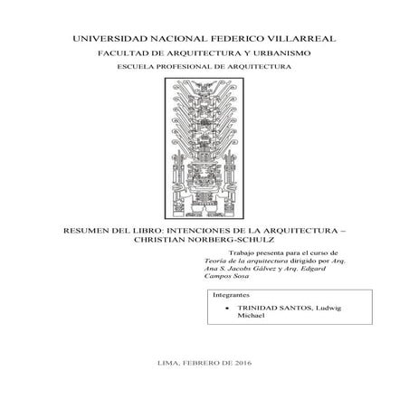 RESUMEN DEL LIBRO: INTENCIONES DE LA ARQUITECTURA – CHRISTIAN NORBERG-SCHULZ