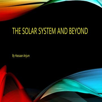 Solar System and Beyond | by M.Hassaan Anjum