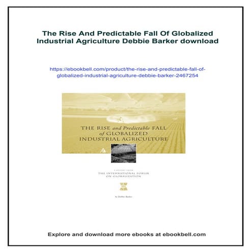 The Rise And Predictable Fall Of Globalized Industrial Agriculture ...