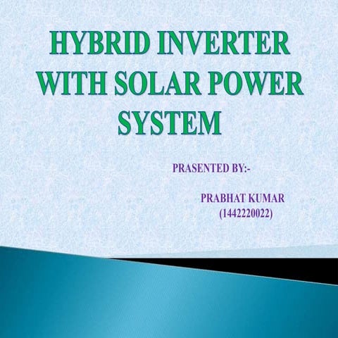 HYBRID SOLAR INVERTER