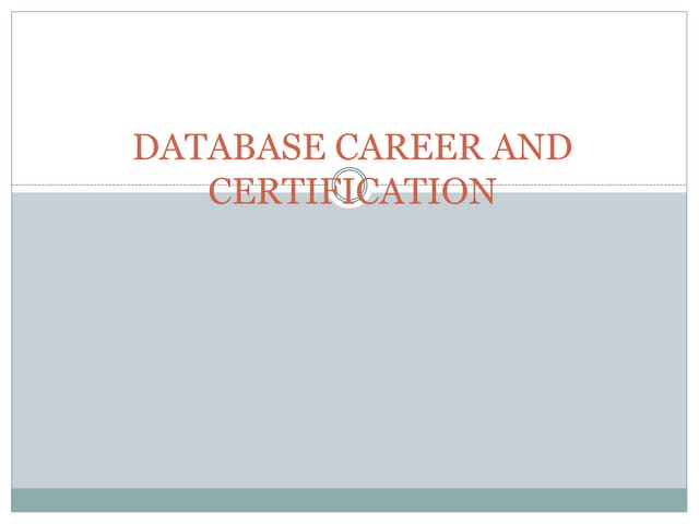 12363 database certification
