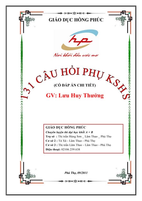 01 tiep tuyen cua do thi ham so p2_tlbg | PDF