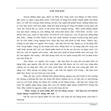 Phát triển cho vay trung dài hạn