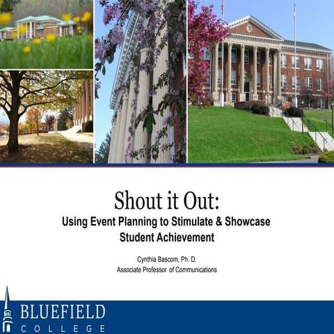 124 Bascom Shout It Out: Using Event Planning to Stimulate & Showcase