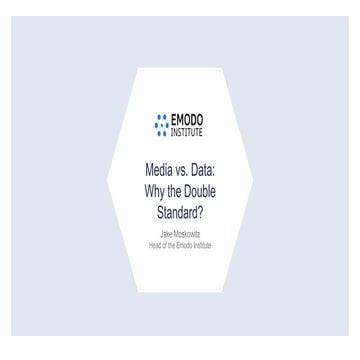 Media vs Data: Why the Double Standard?