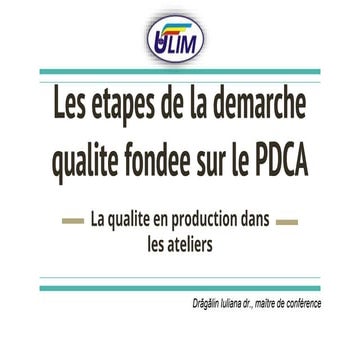 12414039.pptx Les etapes de la demarche qualite fondee sur le PDCA | PPTX