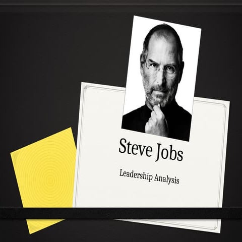 Slide Steve Jobs Leadership Analys for new leadership | PPT
