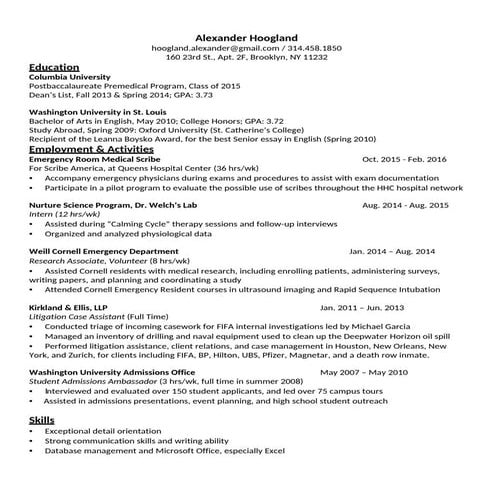 Allison Eisenberg Resume | PDF