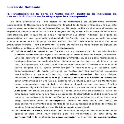 LITERATURA CASTELLANO SELECTIVIDAD