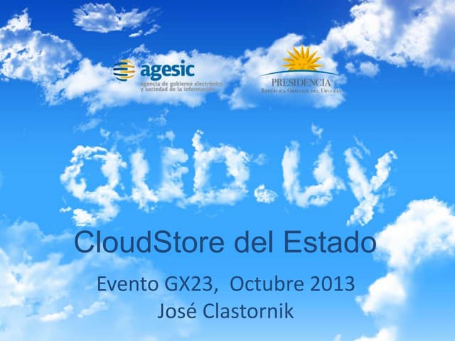 La CloudStore del Estado