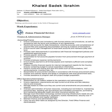Copy of khaled sadek 2014 CV
