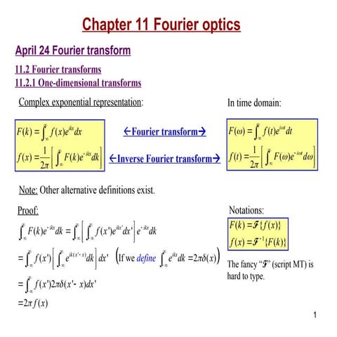 Fourier transform | PPT