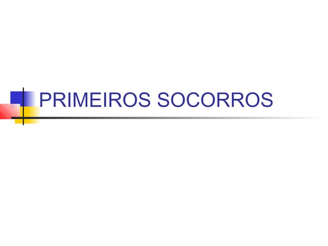 125399933 primeiros socorros