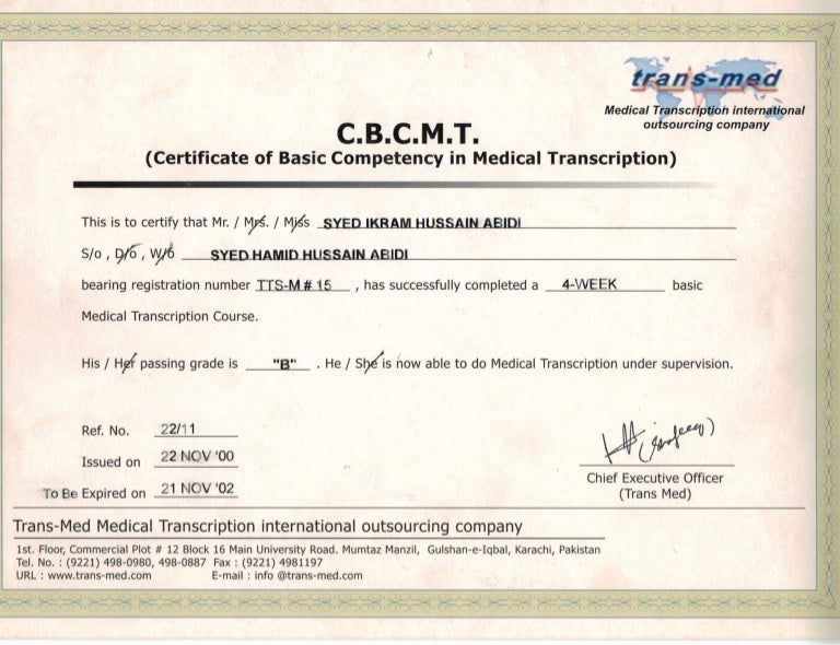 Medical Transcription