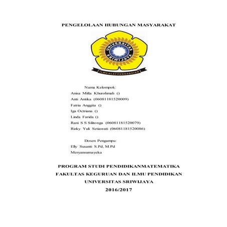 makalah humas | DOCX