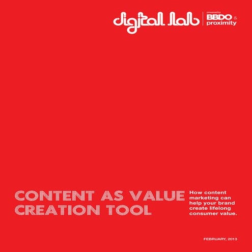 Content as Value Creation Tool