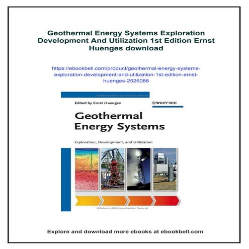 Geothermal Energy Systems Exploration Development And Utilization 1st Edition...