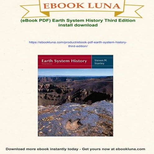(eBook PDF) Earth System History Third Edition