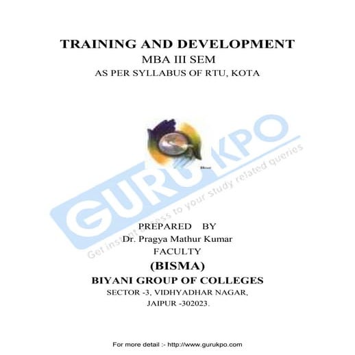 126328945 training-development-notes-mba