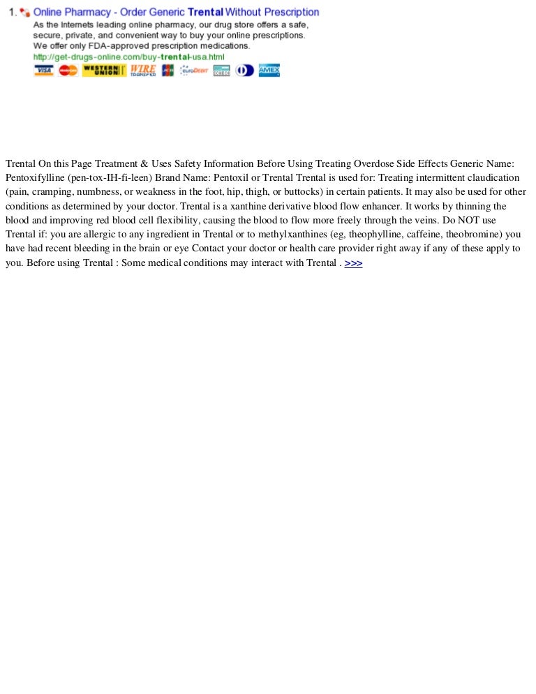 Trental For Dogs. Wind River Washington Trentals.