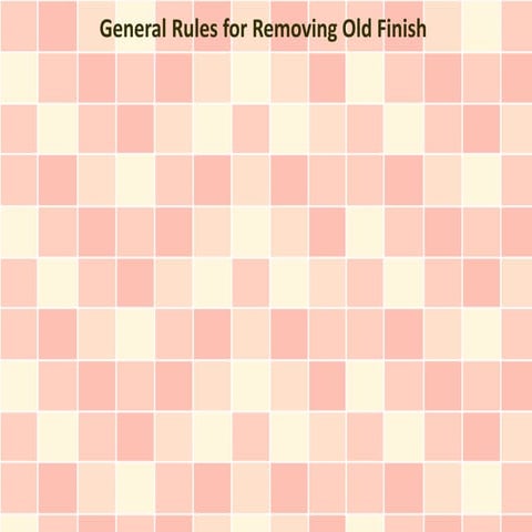 How to Remove Old Finish From Furniture
