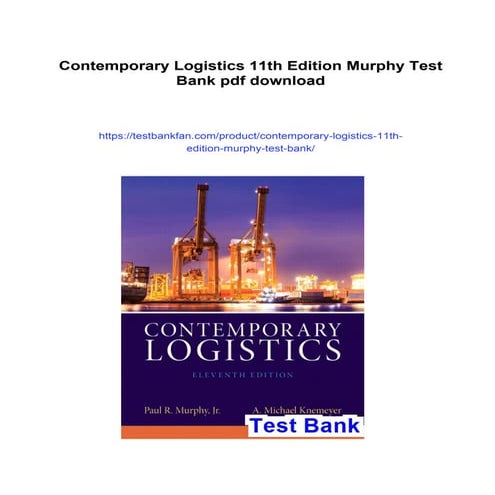 CONTEMPORARY LOGISTICS 11TH EDITION PDF visual data 5