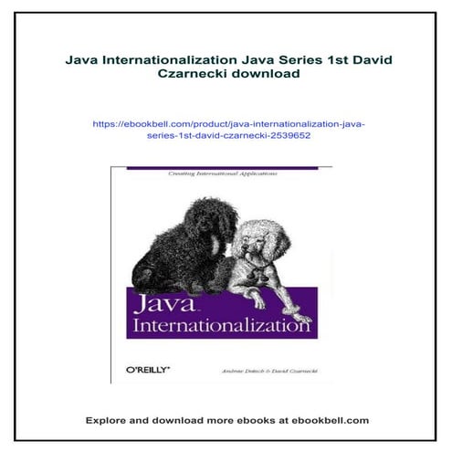 Java Internationalization Java Series 1st David Czarnecki | PDF