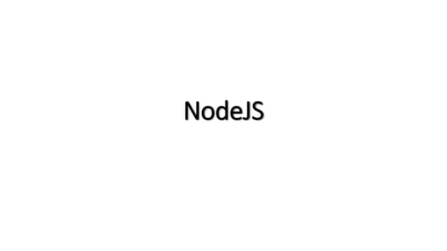 nodejs tutorial foor free download from academia
