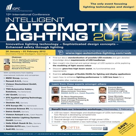Automotive Lighting Conference 2012