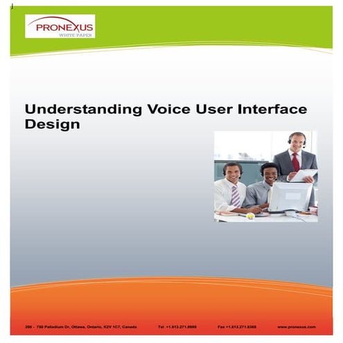 Understanding Voice User Interface Design