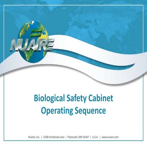 Biological Safety Cabinet Operating Sequence
