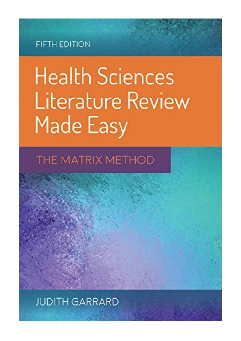 Health sciences literature review made easy pdf image
