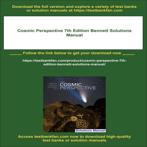 Cosmic Perspective 7th Edition Bennett Solutions Manual
