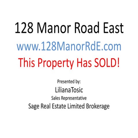 128 Manor Rd E | PPTX
