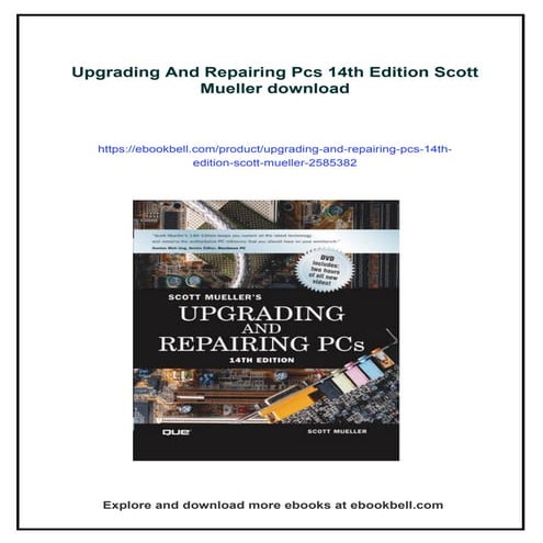 Upgrading And Repairing Pcs 14th Edition Scott Mueller | PDF