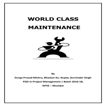 World Class Maintenance_DurgaPrasadMishra