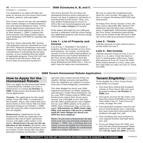 Homestead Rebate Application (For Tenants Only)