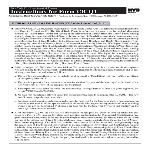 CR-Q 2008-09 Commercial Rent Tax 3rd Quarter Return | PDF