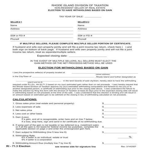 Property Tax Relief Claim