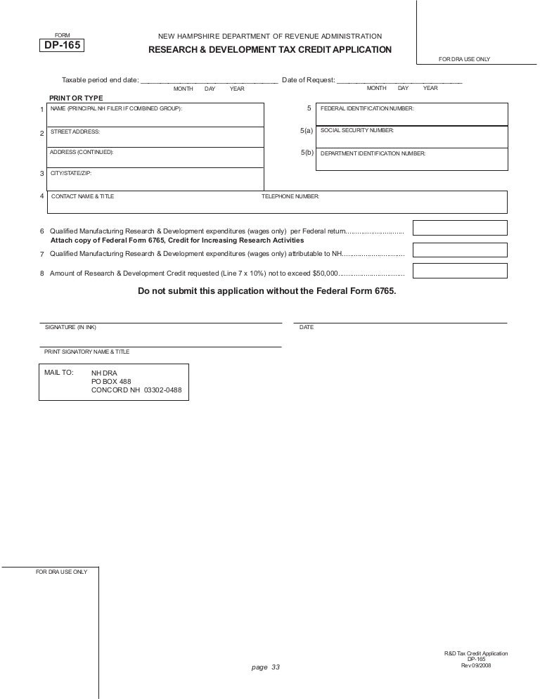 research development credit application instructions form 6765