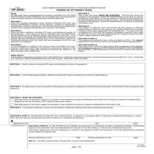 Form 2848-Power of Attorney and Declaration of Representative | PDF