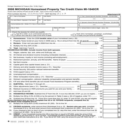 Nonrefundable Credits