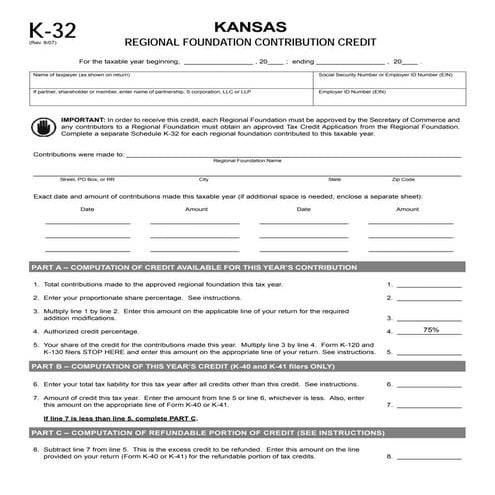 Telecommunications Credit (K-36) | PDF