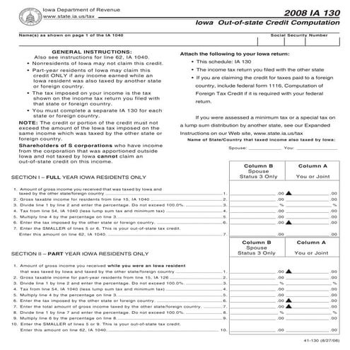  state.ia.us tax forms  0841130
