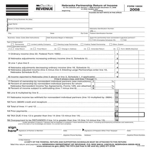 revenue.ne.gov tax current f_1065n