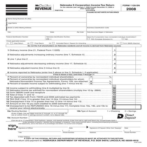 revenue.ne.gov tax current f_1120sn