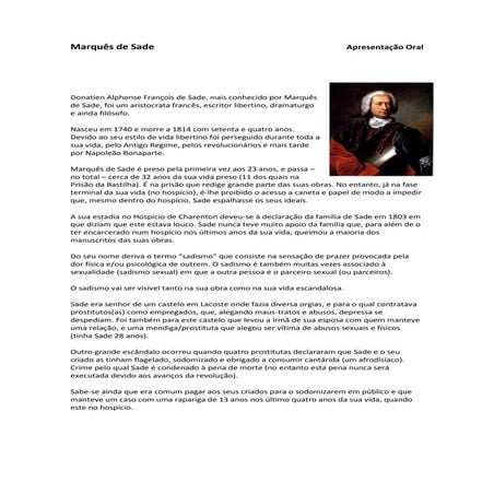 Marquês de Sade