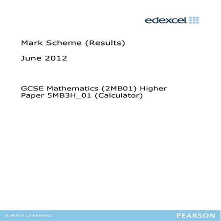 12a 5 mb3h_unit_3_mark_scheme_-_june_2012