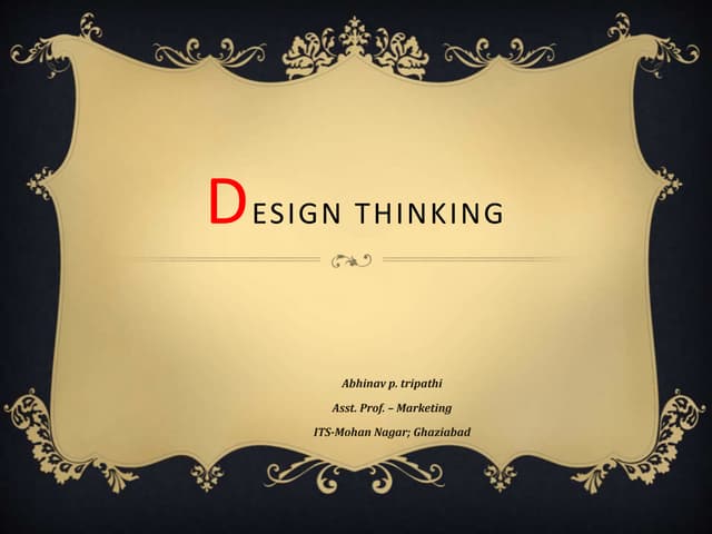 Design thinking | PPT