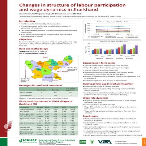 Changes in structure of labour participation and wage dynamics in Jharkhand
